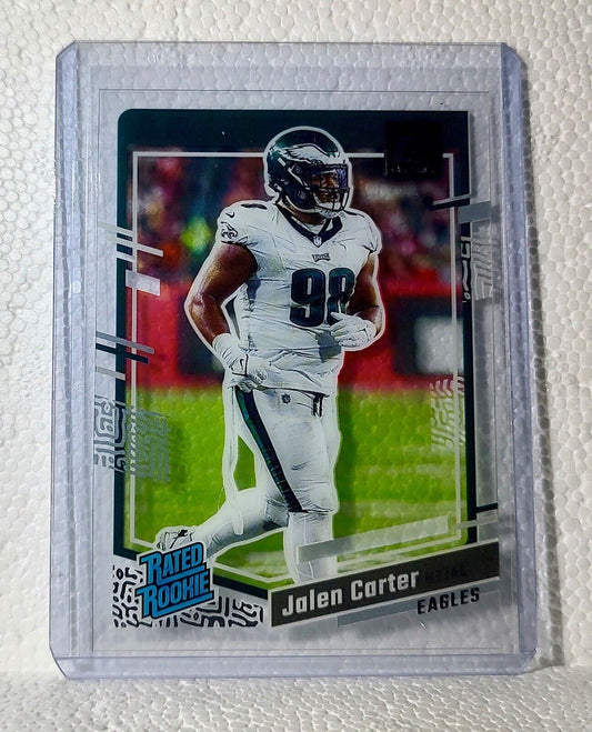 Jalen Carter 2023 Panini Clearly Donruss NFL #64 Rated Rookie Card Eagles