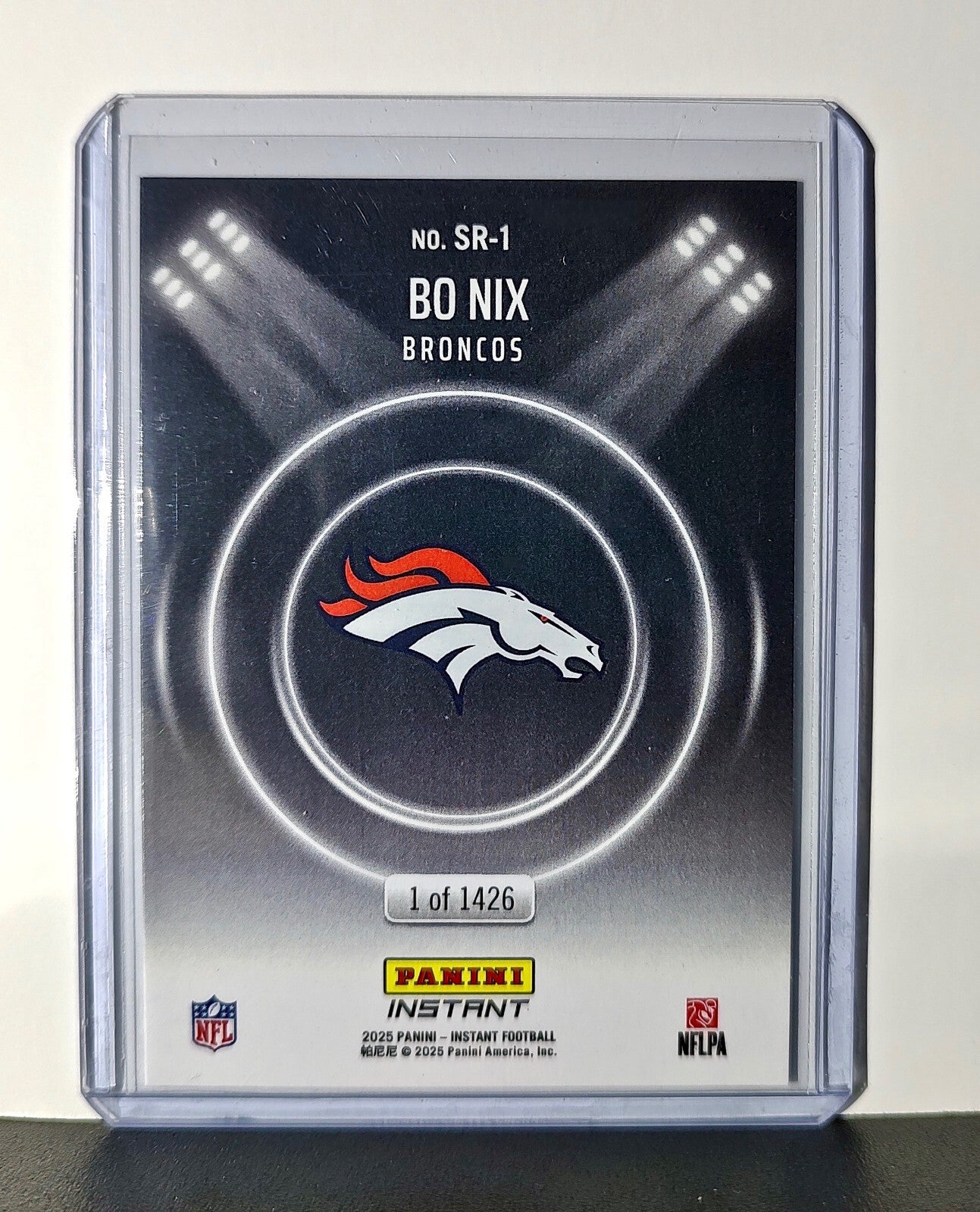 Bo Nix Rookie 2024 Panini Spotlight Rookies NFL #1 Card Broncos 1 of 1426