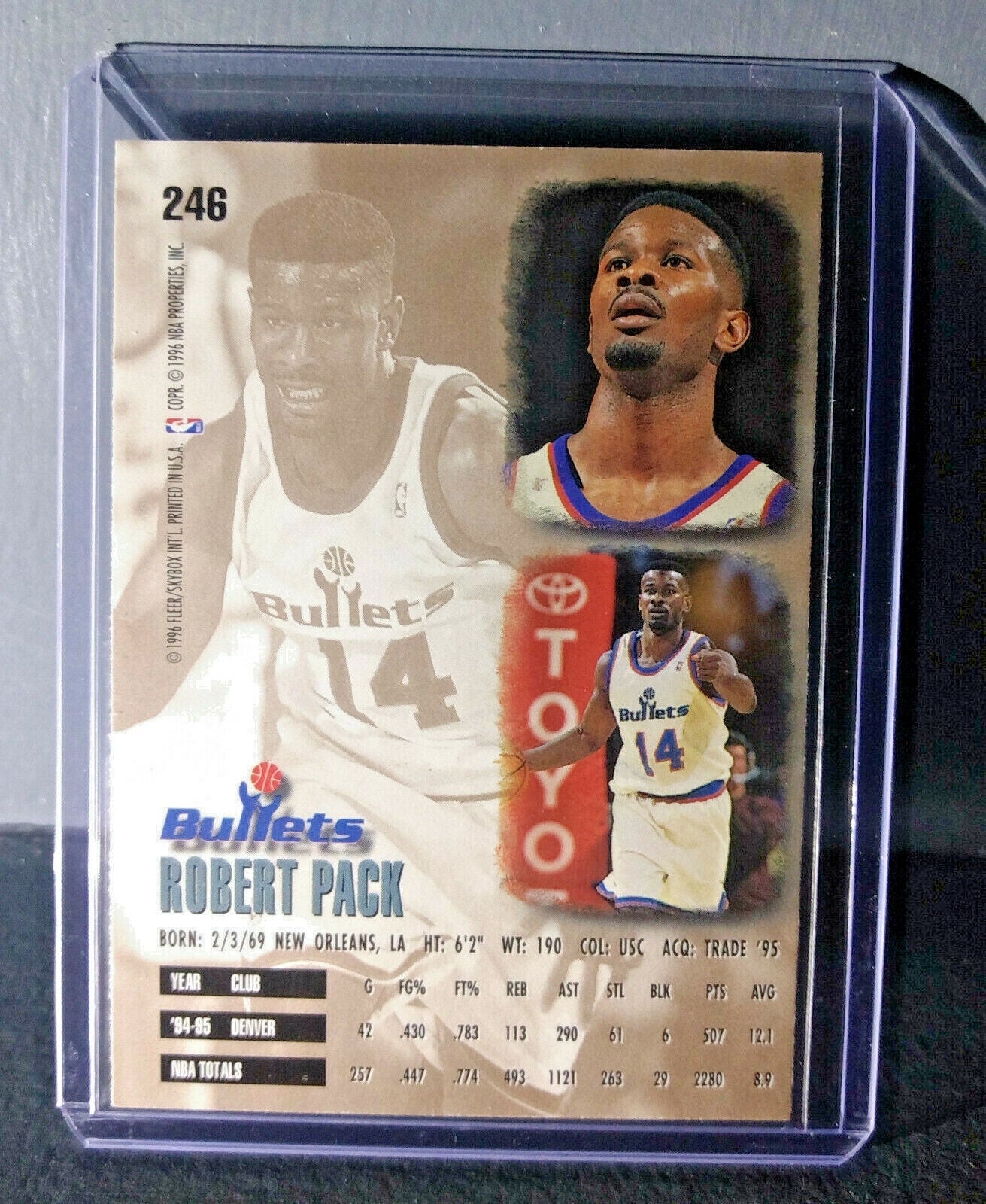 1995-96 Robert Pack #246 Basketball Card