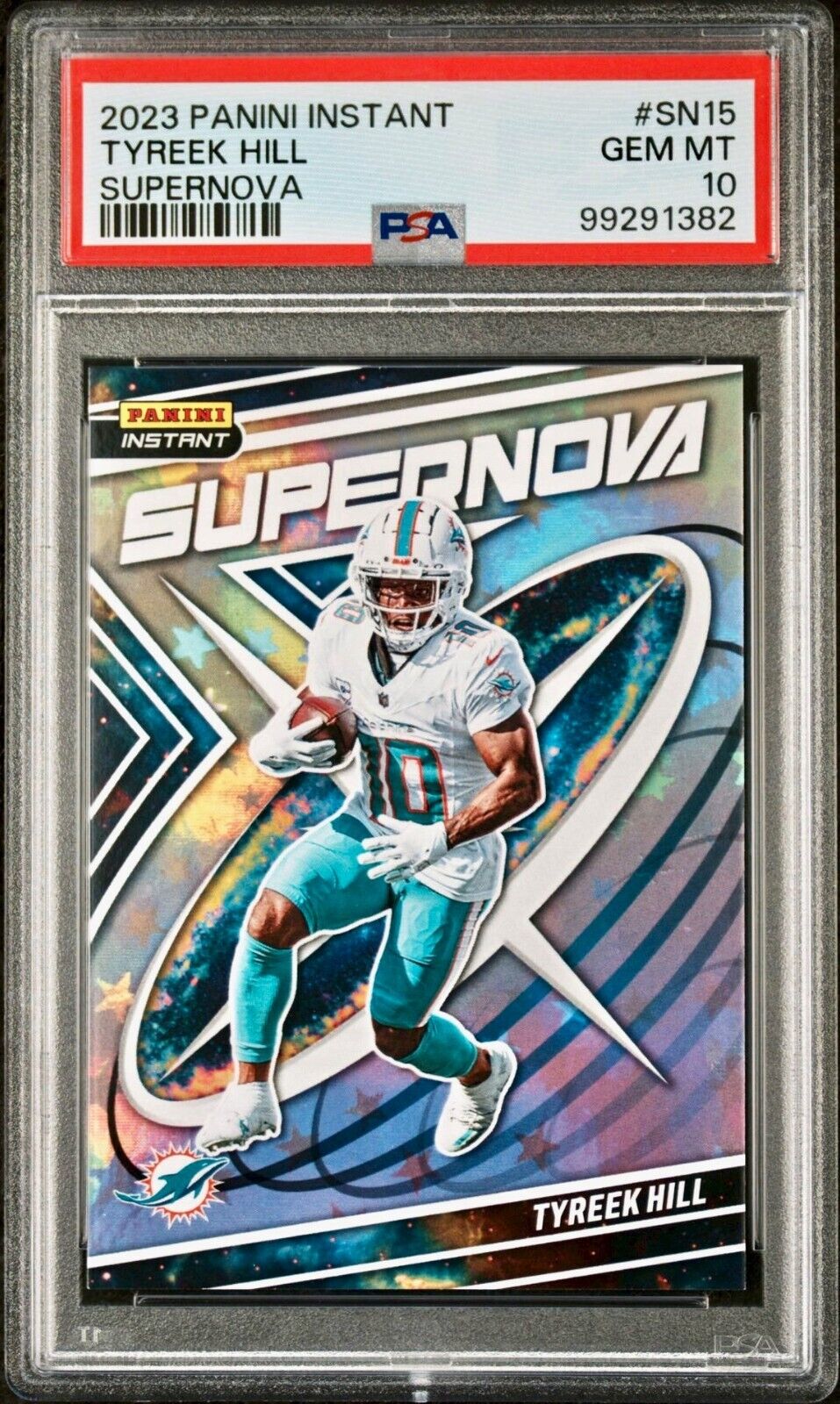 Tyreek Hill 2023 Panini Supernova NFL #SN-15 Football Card PSA 10 Gem Mint