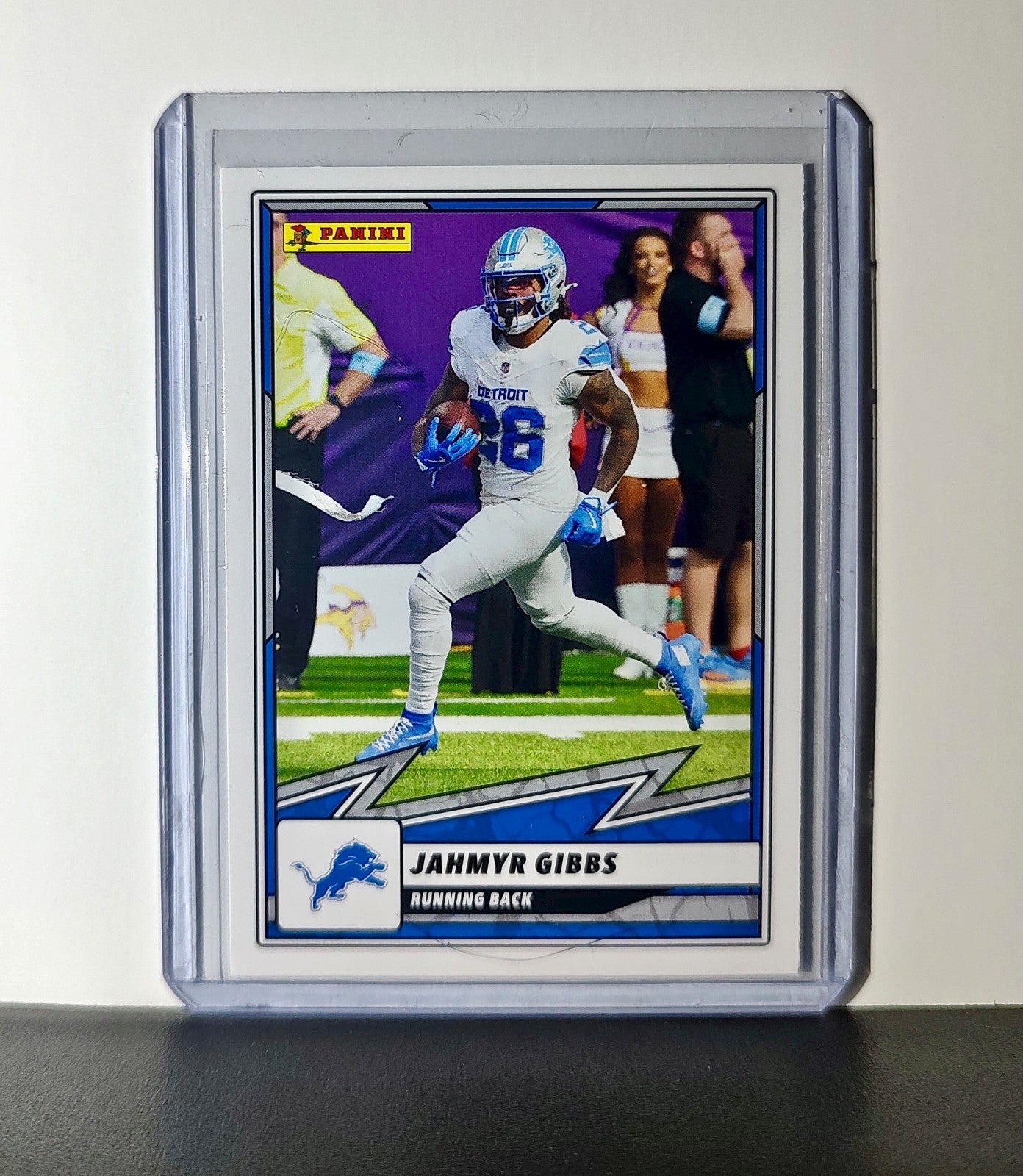 Jahmyr Gibbs 2025 Panini NFL #54 Sticker Card Detroit Lions