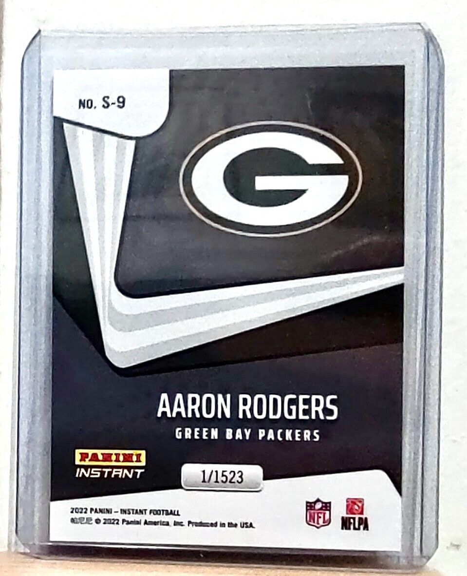 Aaron Rodgers 2022 Panini NFL Instant Supernova #9 Football Card 1/1523