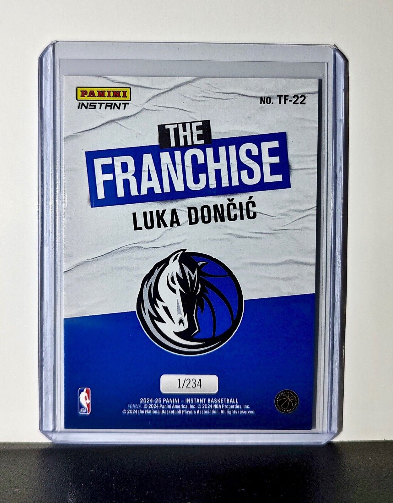Luka Doncic 2024-25 Panini The Franchise NBA #22 Card Dallas Mavericks 1/234