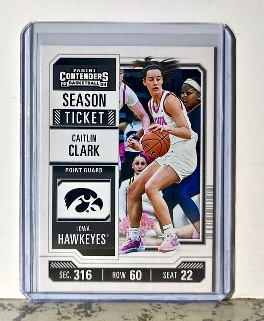 2023-24 Caitlin Clark Panini Contenders #CC4 Season Ticket Card Iowa Hawkeyes