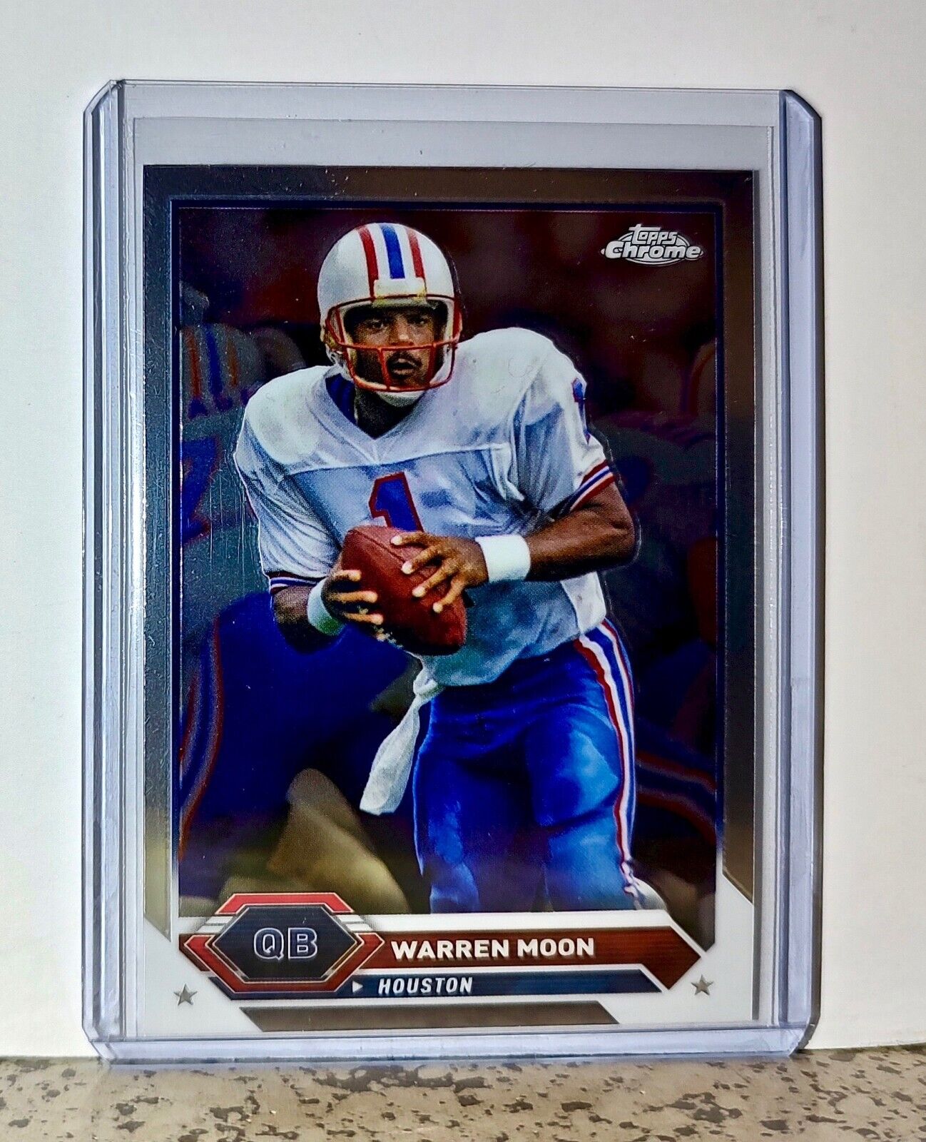 Warren Moon 2023 Topps Chrome NFL #32 Football Card Houston Texans