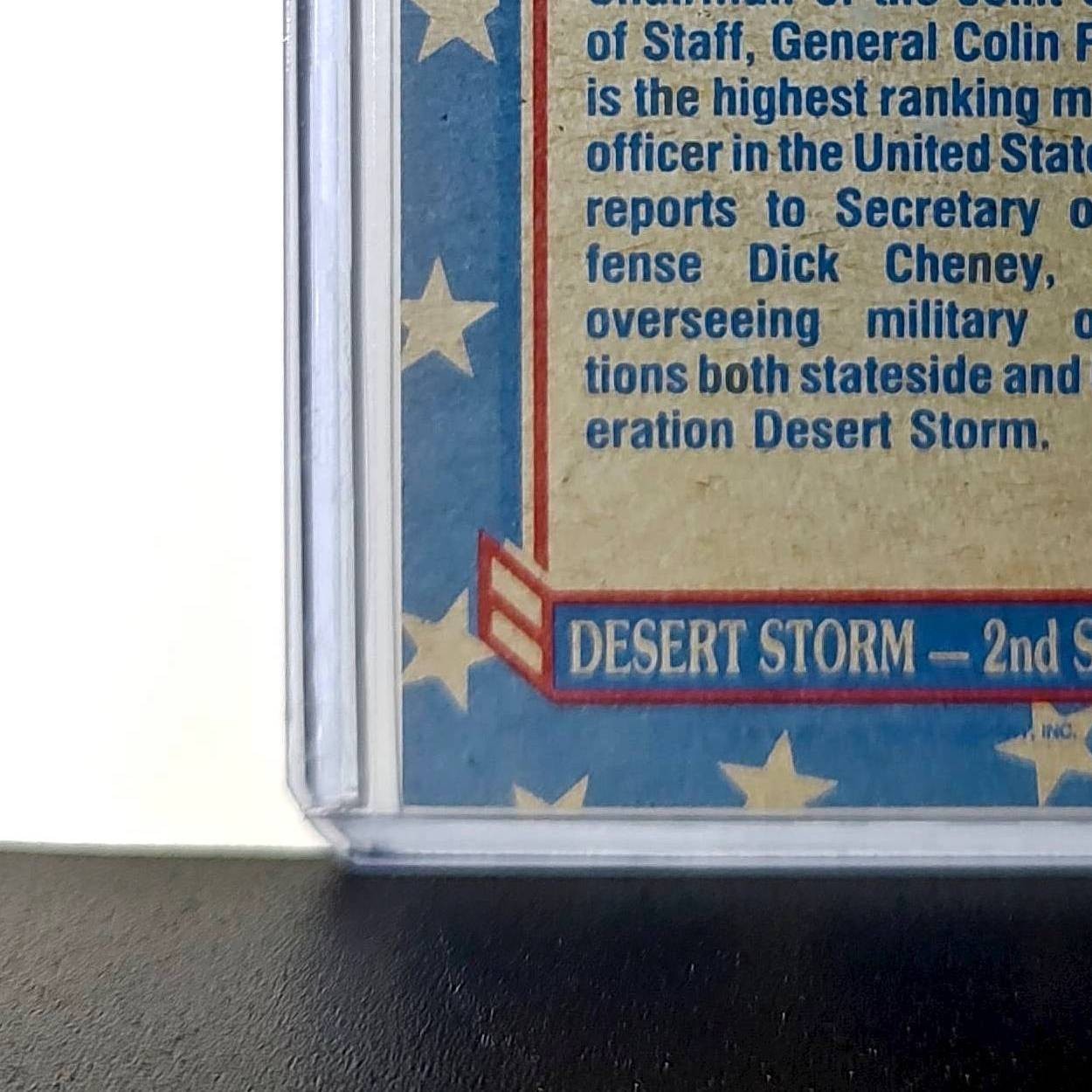 General Powell & Secretary Cheney 1991 Topps Desert Storm #158