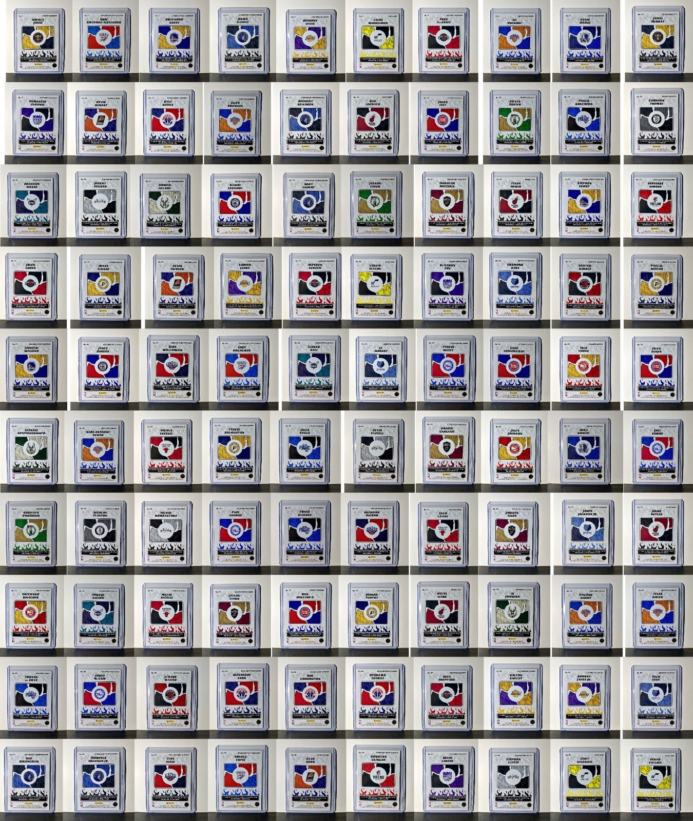 2024-25 Panini NBA Sticker Collection Complete 100 Basketball Card Set