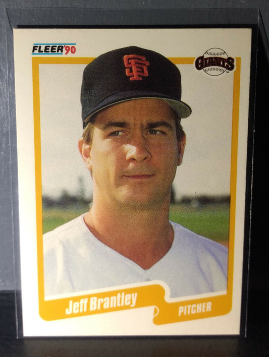 1990 Jeff Brantley Fleer Baseball Card #52
