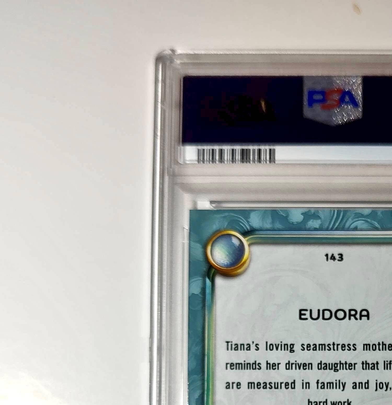 Eudora 2025 Topps Disney #143 Diamond Card The Princess and the Frog PSA 7