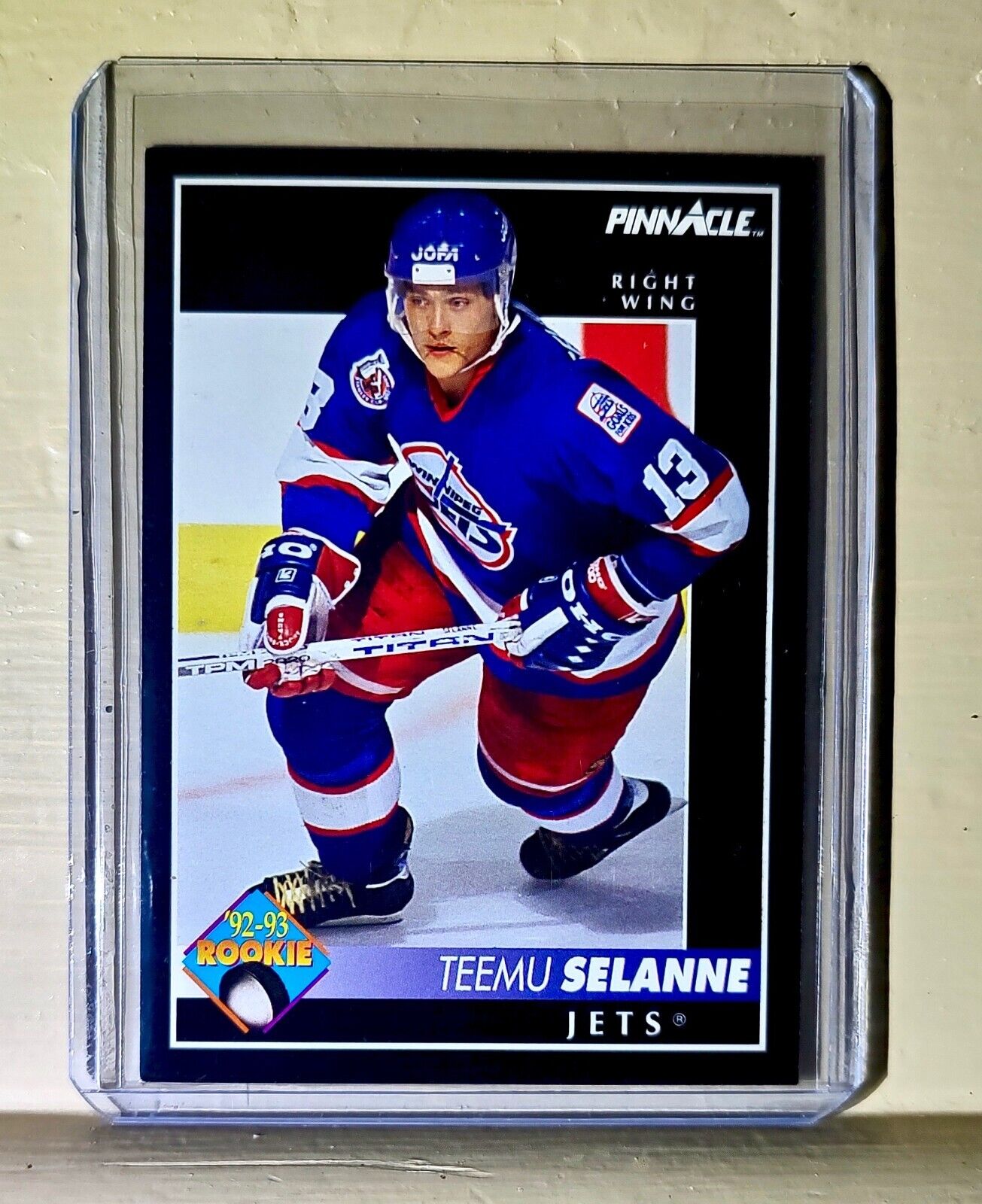 Teemu Selanne 1992-93 Score Pinnacle #406 Hockey Card Winnipeg Jets