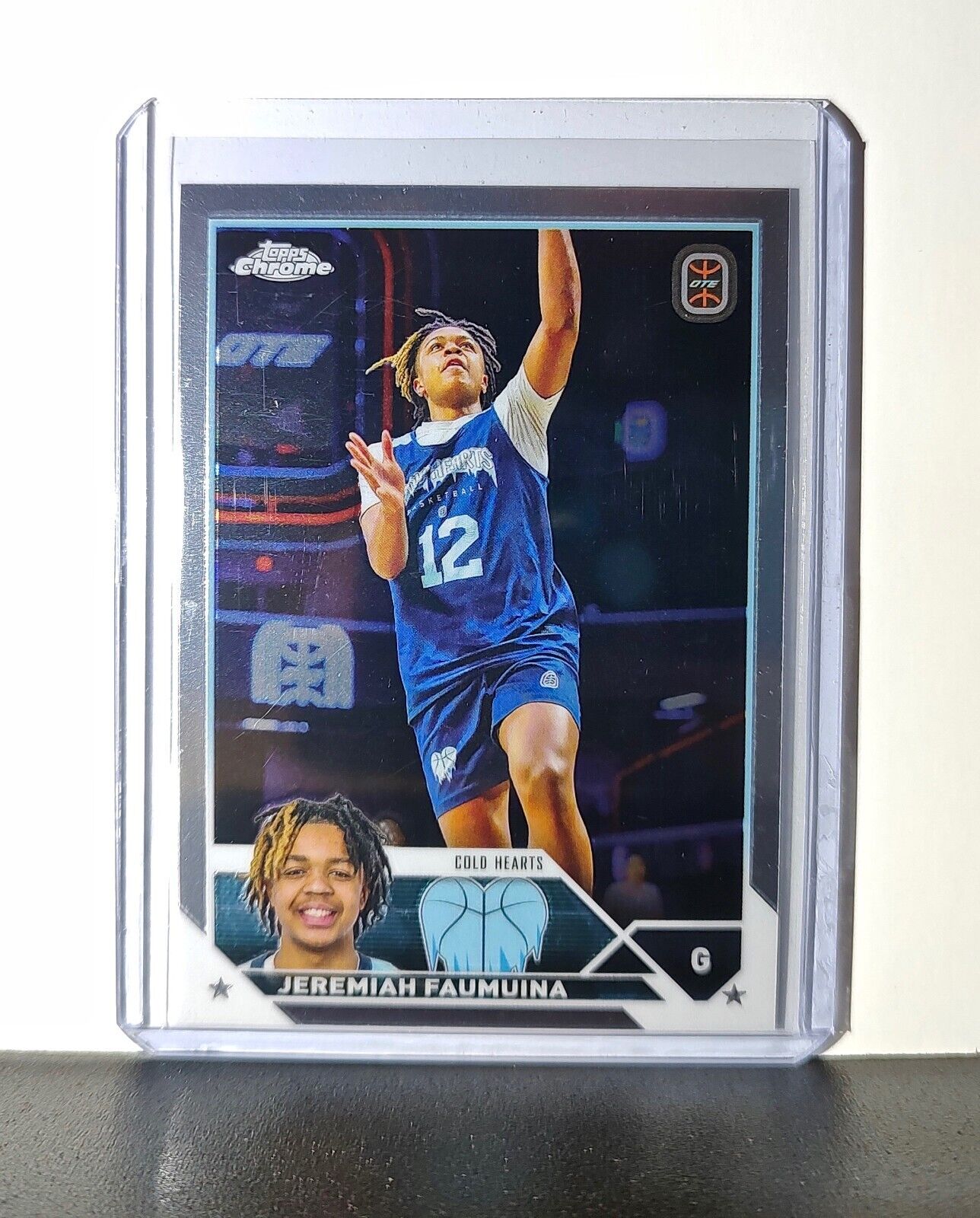 Jeremiah Faumuina 2023-24 Topps Chrome Overtime #42 Card Cold Hearts