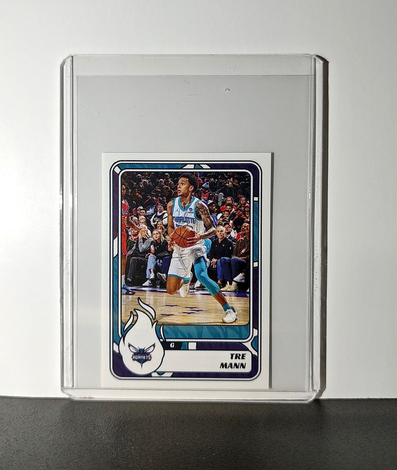 Tre Mann 2024-25 Panini NBA #143 Sticker Card Charlotte Hornets