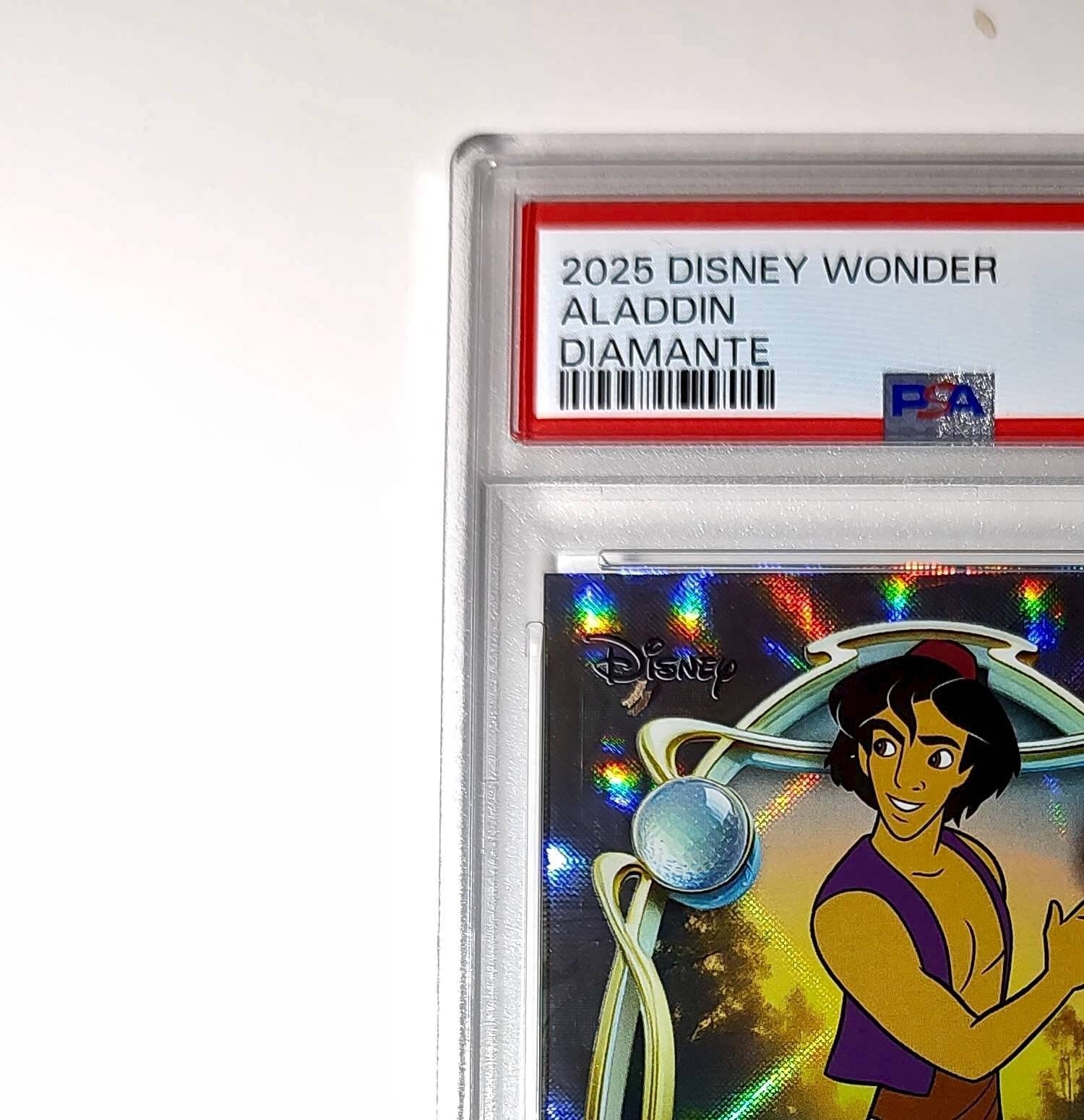 Aladdin 2025 Topps Disney Wonder #49 Winter Variant Card Aladdin PSA 8