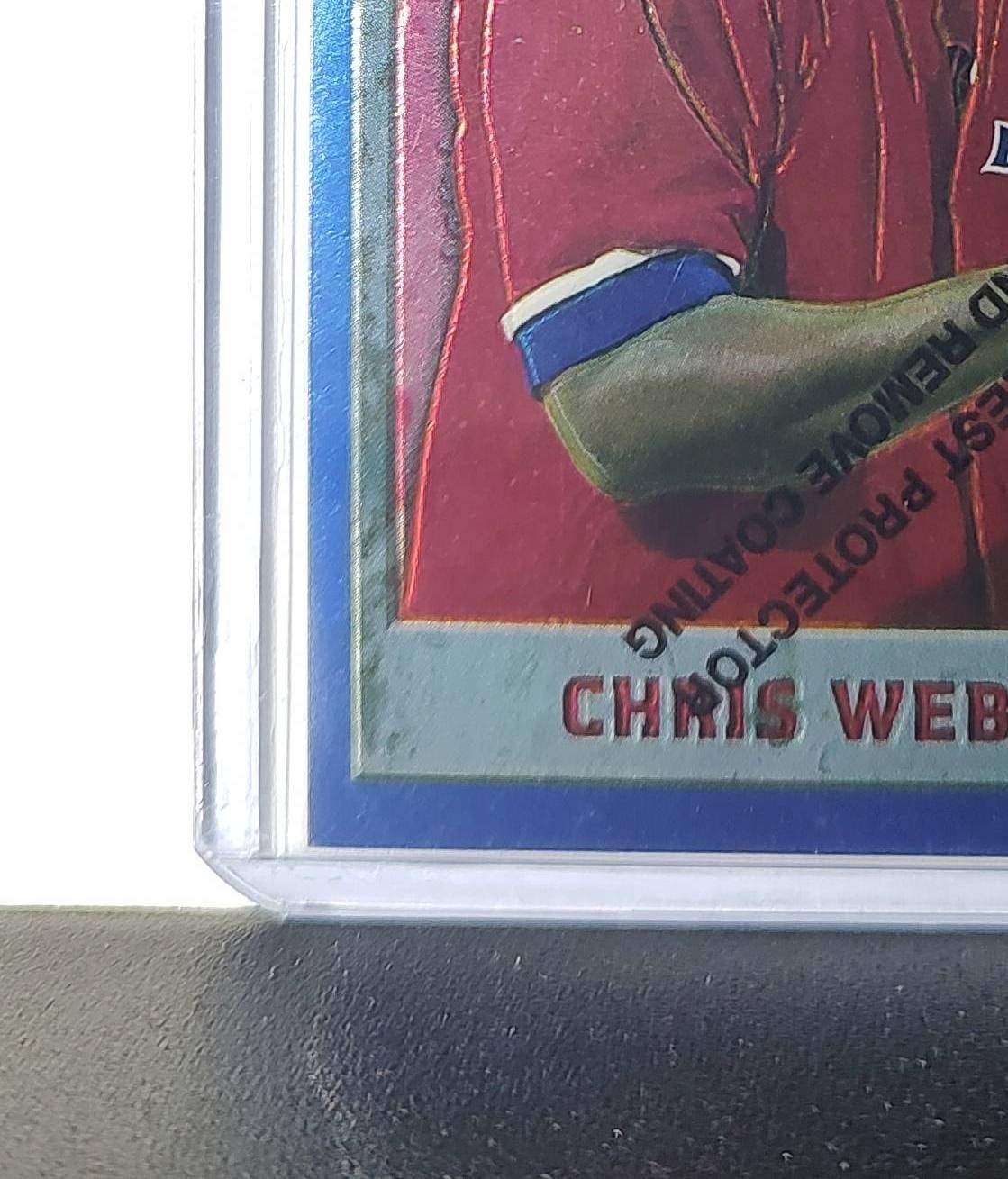 Chris Webber 1995-96 Topps Finest NBA #144 Card Bullets