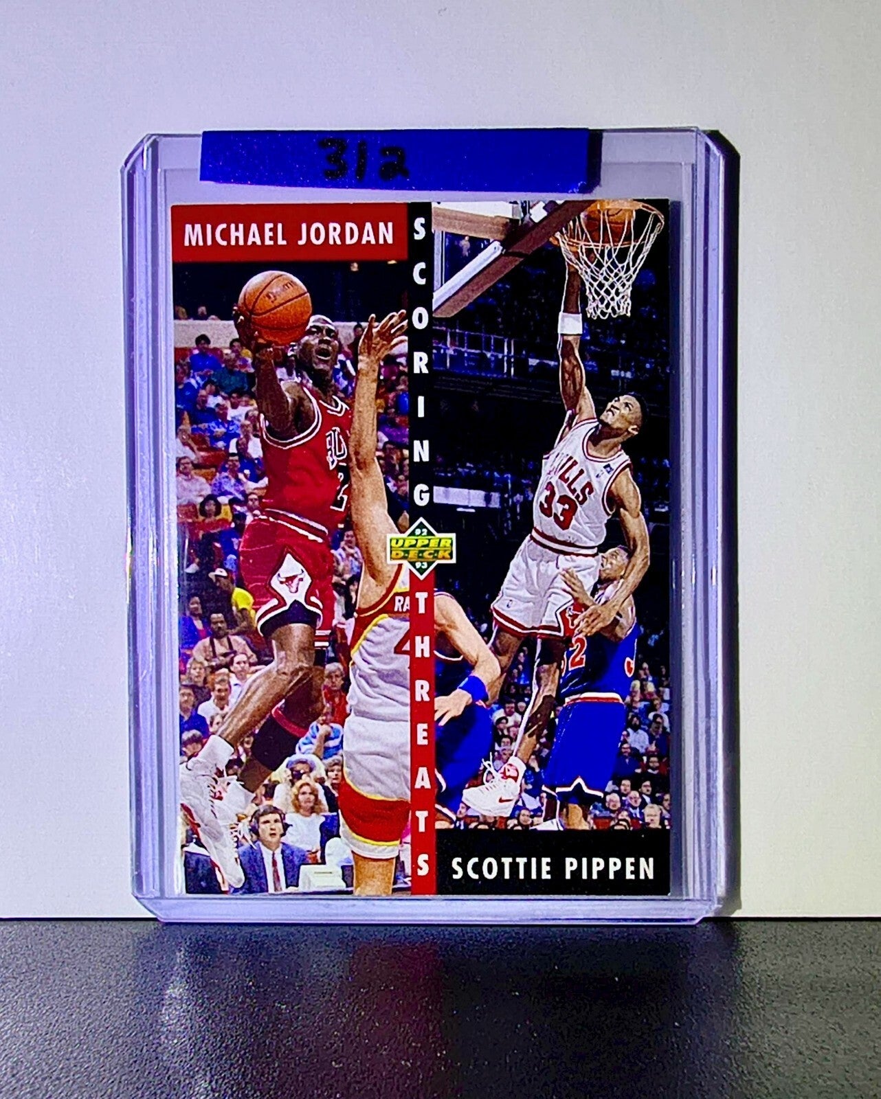 Michael Jordan Scottie Pippen 1992-93 Upper Deck Scoring Threats 62 Card Bulls