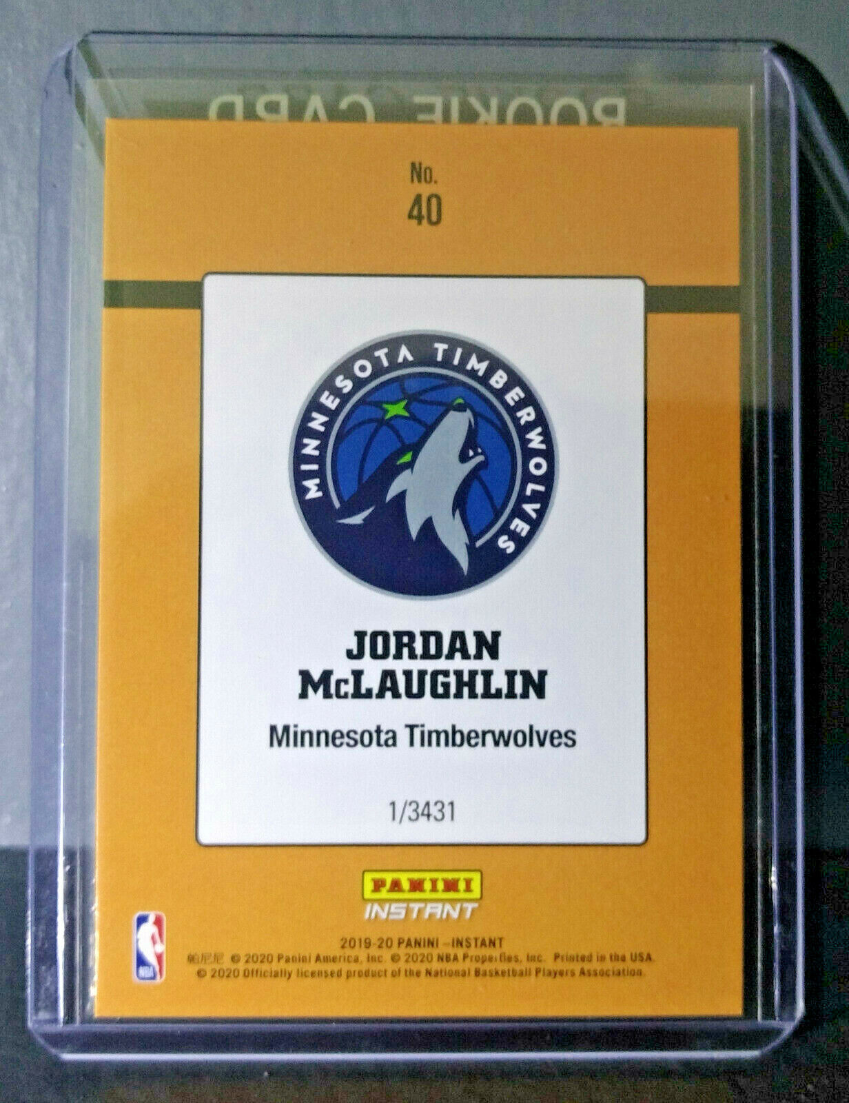 Jordan McLaughlin 2019-2020 Panini NBA #40 Rated Rookie Retro Card 1/3431