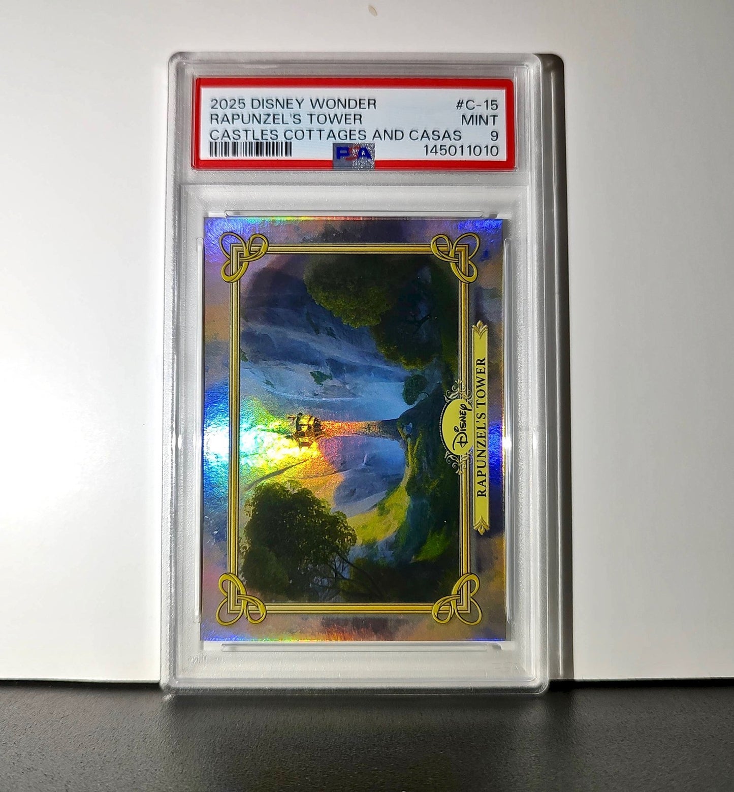 Rapunzel's Tower 2025 Topps Disney #C-15 Card Tangled PSA 9