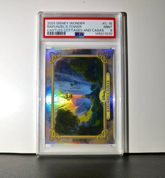 Rapunzel's Tower 2025 Topps Disney #C-15 Card Tangled PSA 9