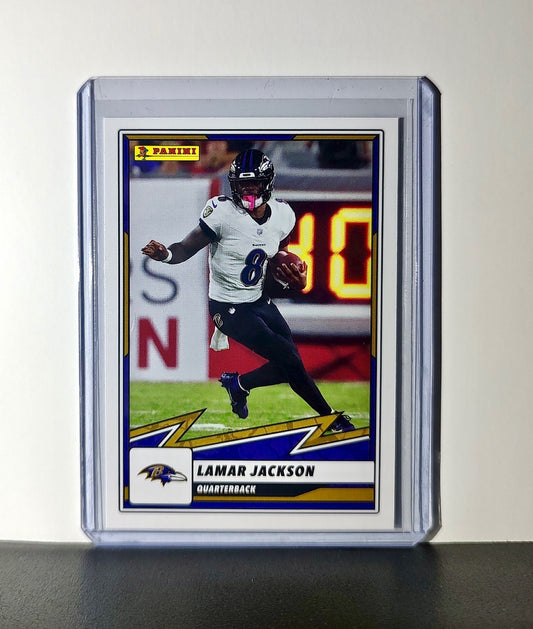 Lamar Jackson 2025 Panini NFL #38 Sticker Card Baltimore Ravens