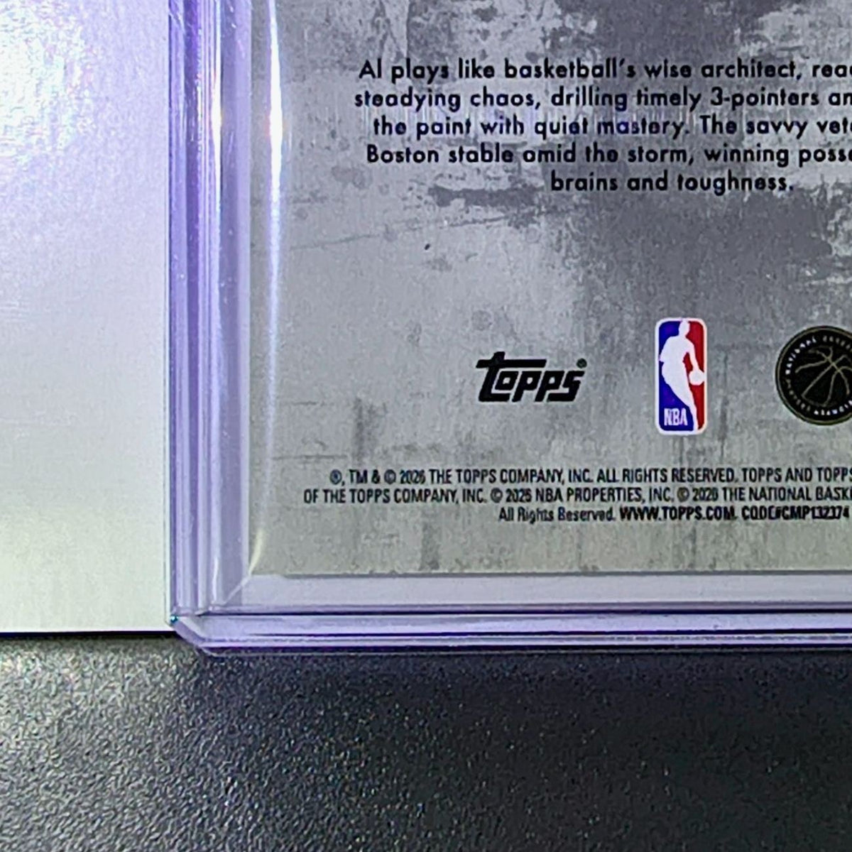 Al Horford 2025-26 NBA Topps Motif Quinn Gold Basketball Card 10/49 GS Warriors