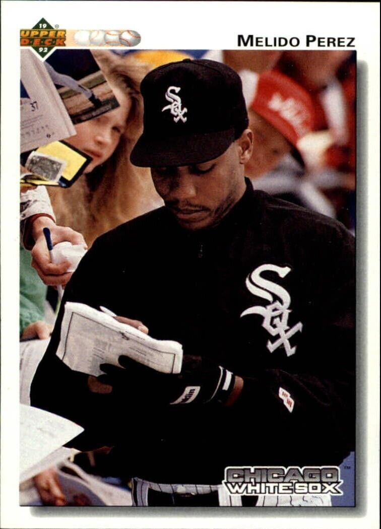 Melido Perez 1992 Upper Deck MLB #190 Baseball Card Chicago White Sox