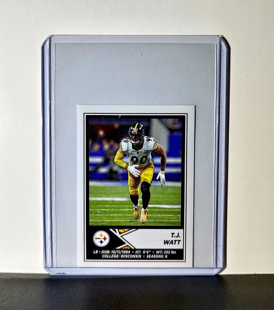T.J. Watt 2024 Panini NFL Sticker #162 Pittsburgh Steelers