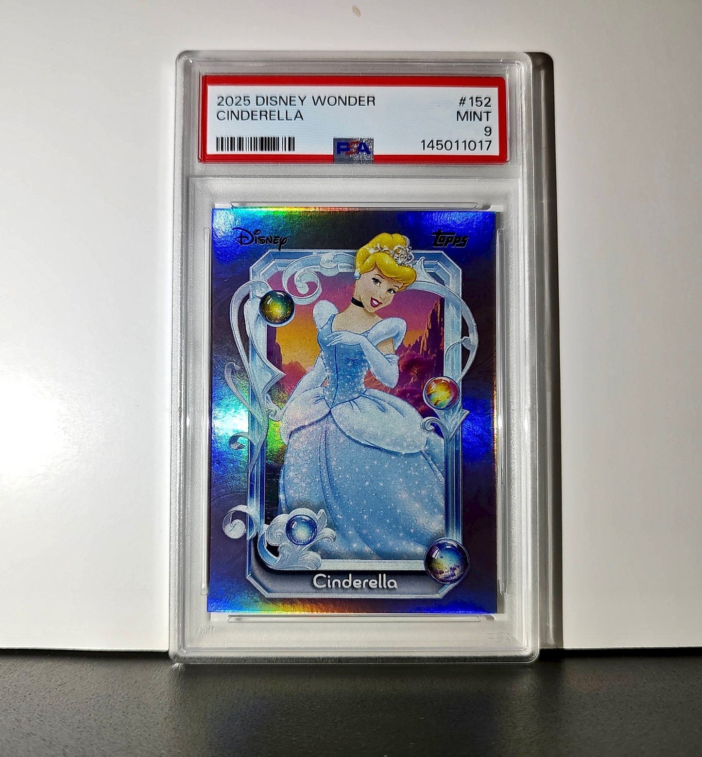 Cinderella 2025 Topps Disney Cartoon Princess #152 Card Cinderella PSA 9 MT