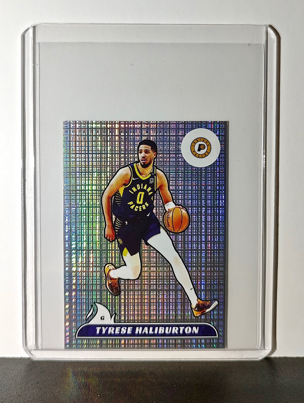 Tyrese Haliburton Rookie 2024-25 Panini NBA #202 Foil Sticker Indiana Pacers