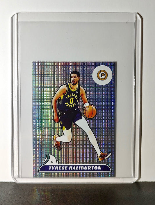 Tyrese Haliburton Rookie 2024-25 Panini NBA #202 Foil Sticker Indiana Pacers