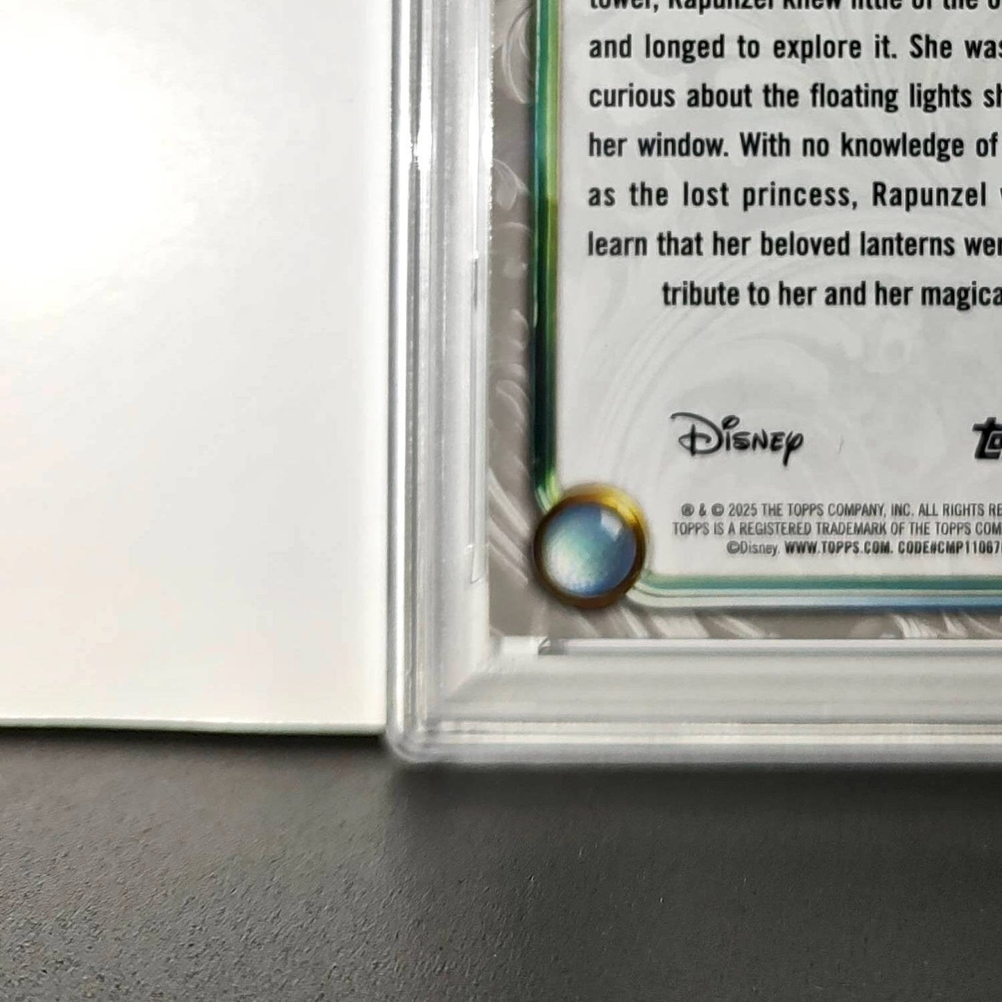 Rapunzel 2025 Topps Disney Wonder #74 Winter Variant Card Tangled PSA 10