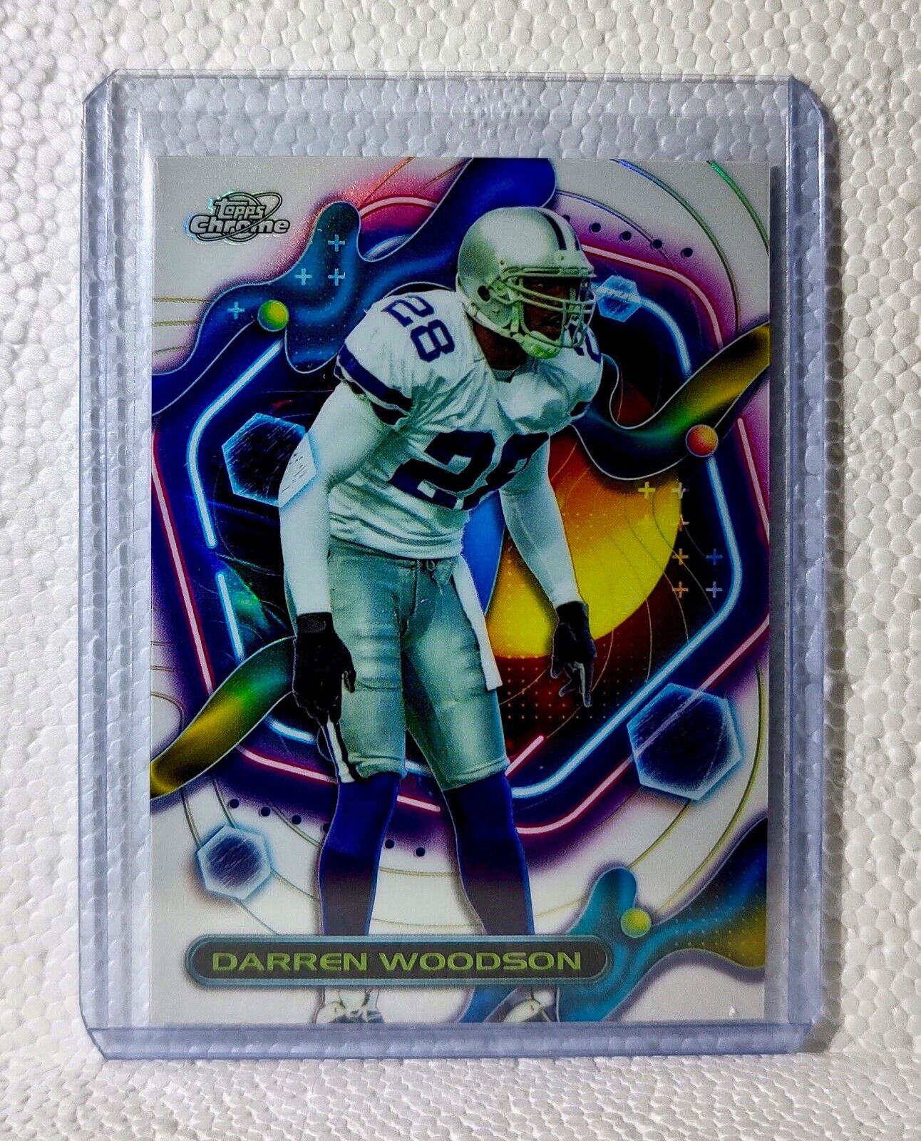 Darren Woodson 2023 Topps Chrome Cosmic White Hole Refractor #265 Football Card