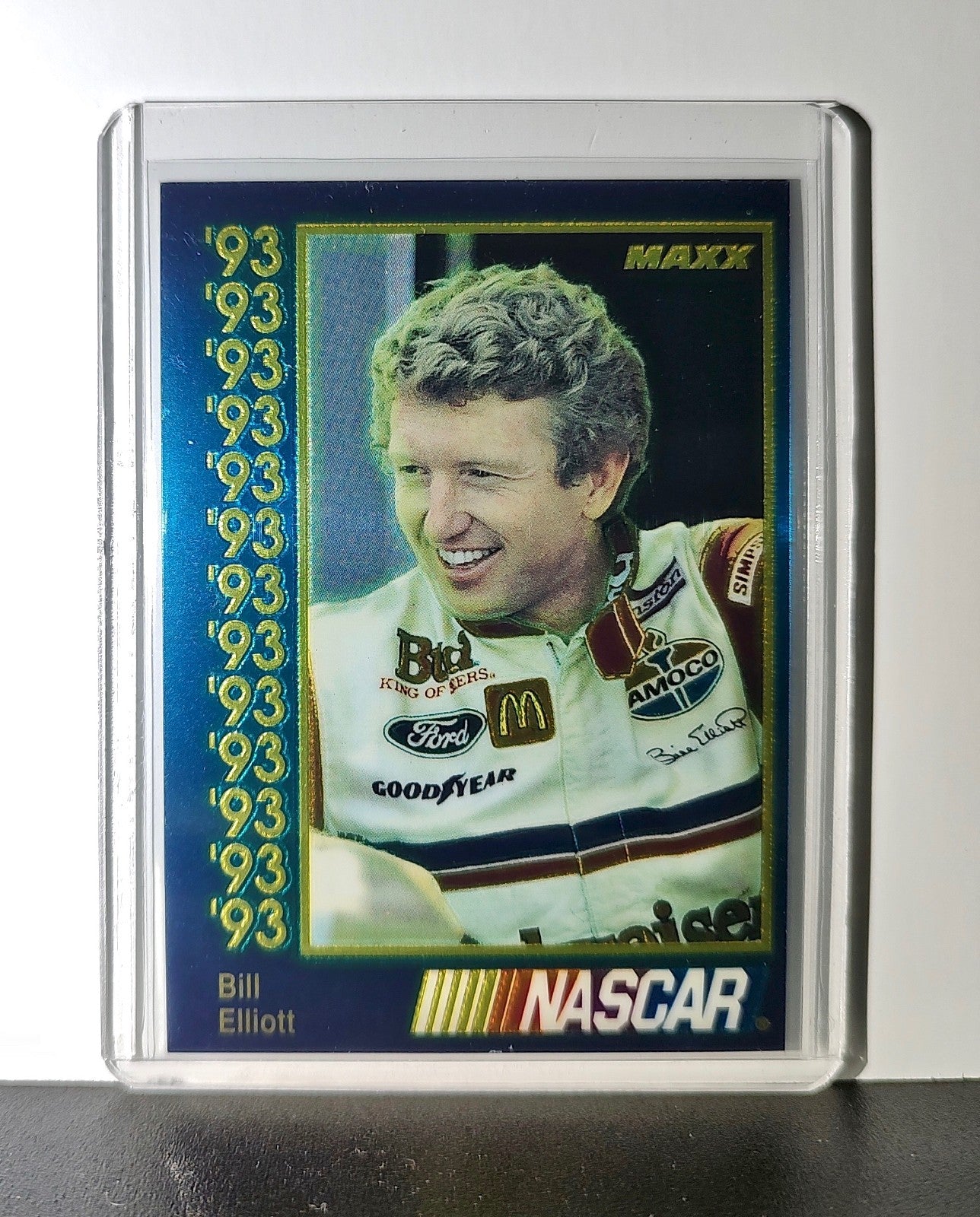 Bill Elliott 1993 Maxx Premier Plus Racing 11 NASCAR Junior Johnson & Associates