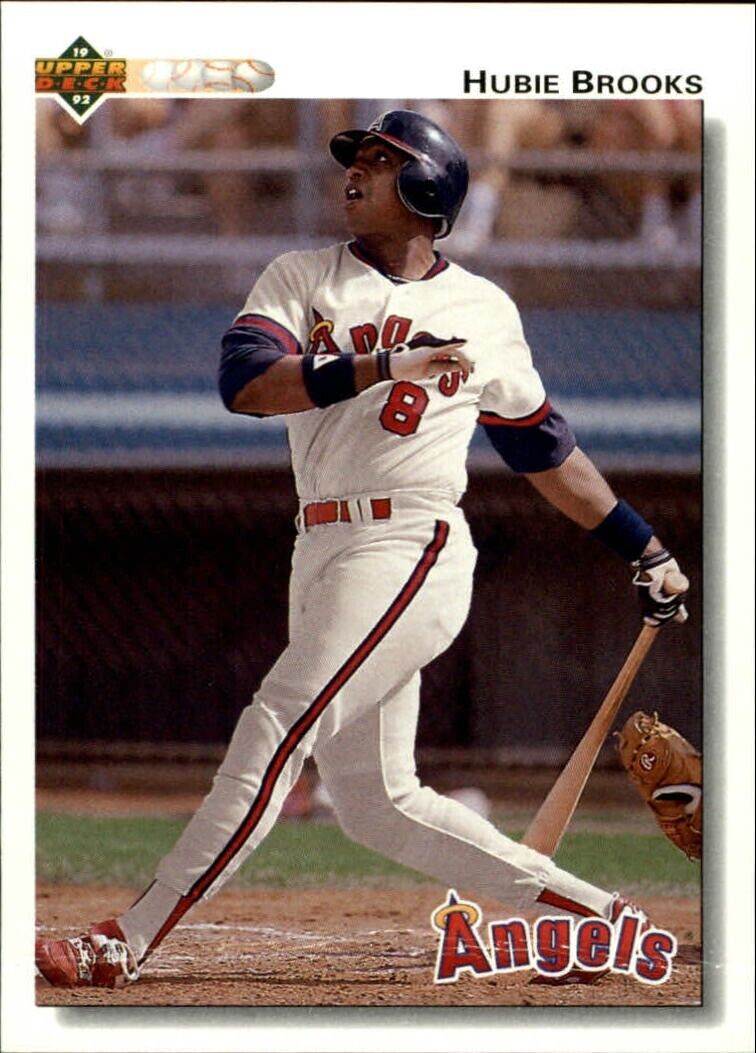 Hubie Brooks 1992 Upper Deck MLB #709 Baseball Card California Angels