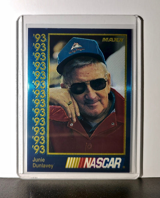 Junie Donlavey 1993 Maxx Premier Plus Racing #120 NASCAR Card Donlavey Racing