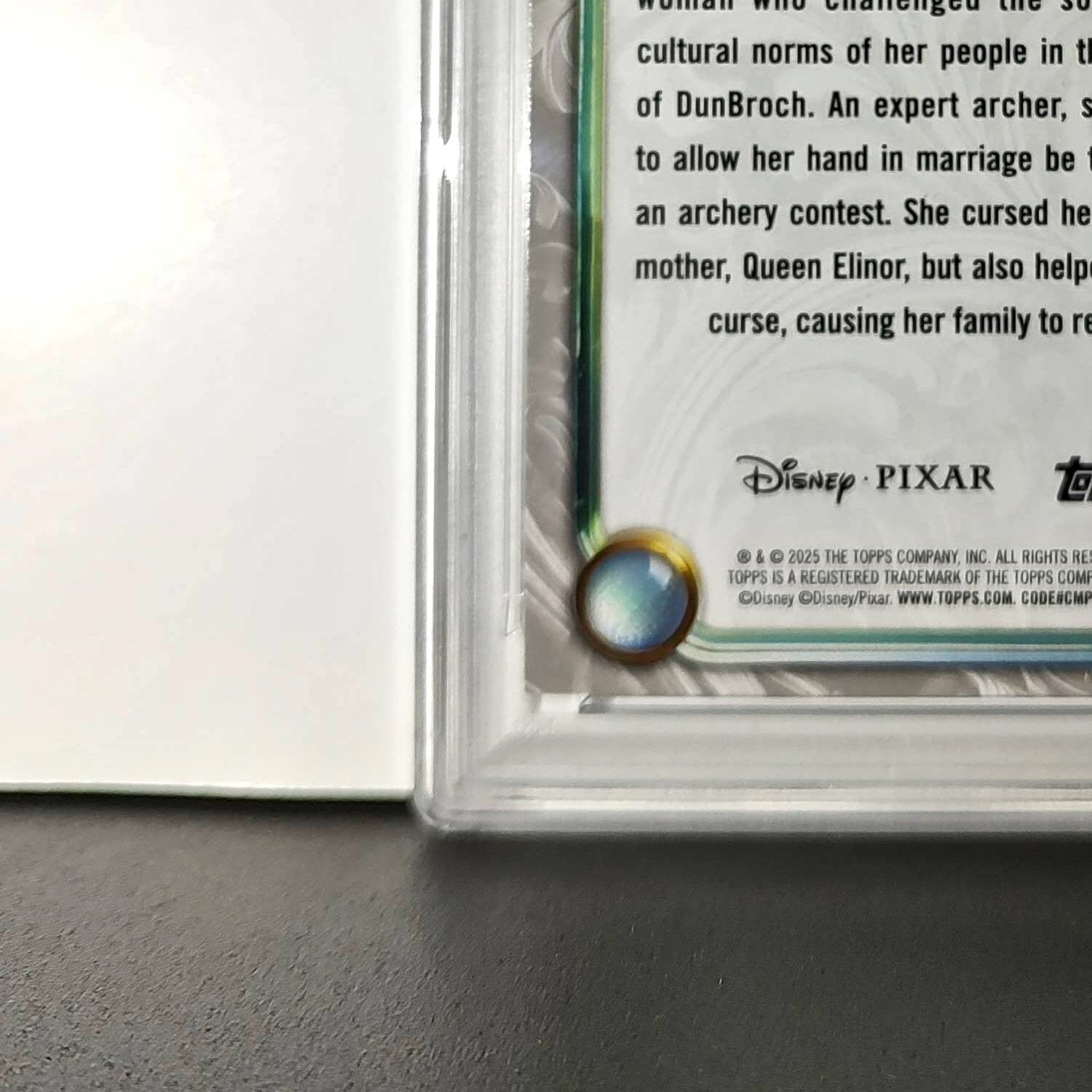 Merida 2025 Topps Disney Wonder #77 Winter Variant Card Brave PSA 7