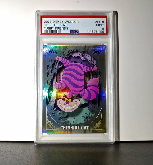 Cheshire Cat 2025 Topps Disney #FF-6 Furry Friends Card PSA 9 MT