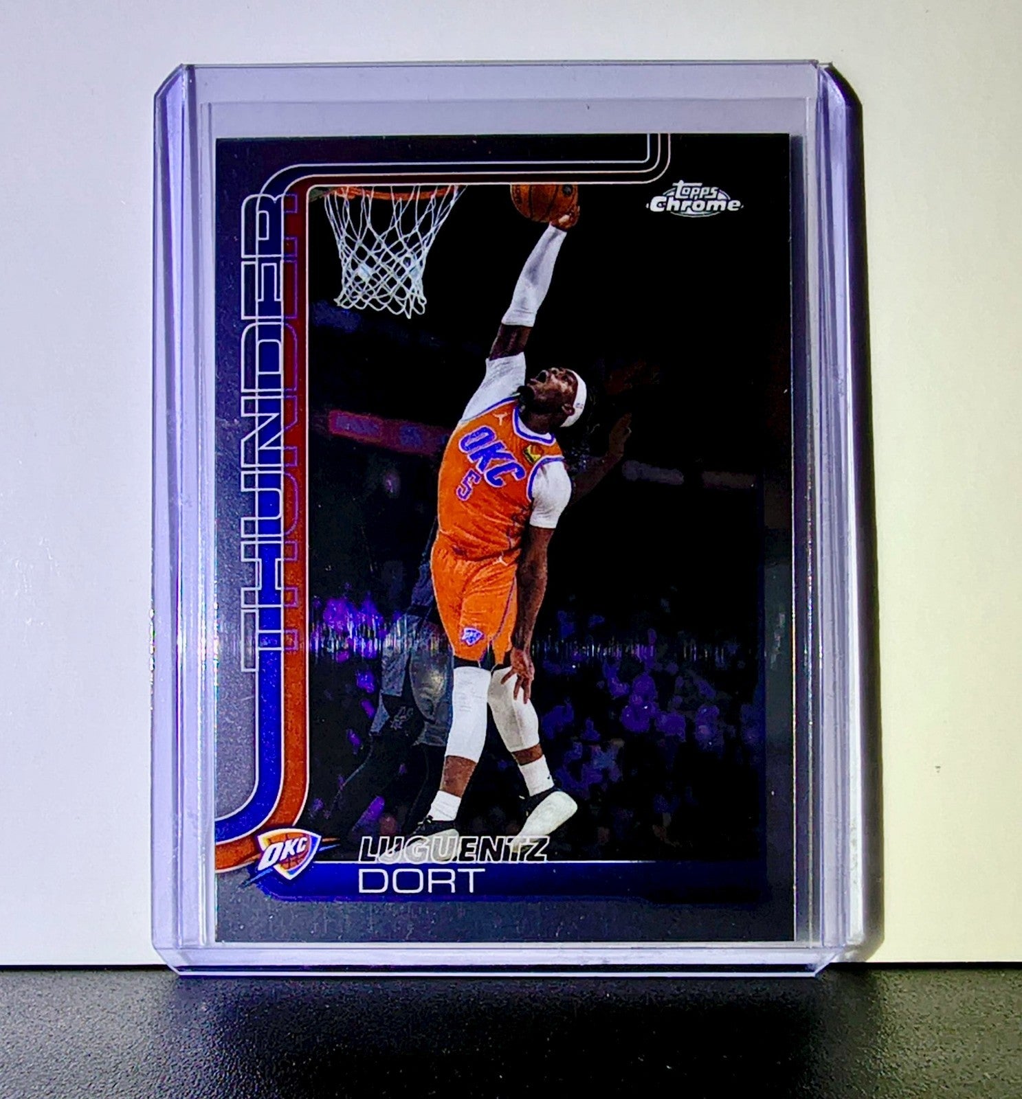 Luguentz Dort 2025-26 NBA Topps Chrome Update #127 Card Oklahoma City Thunder