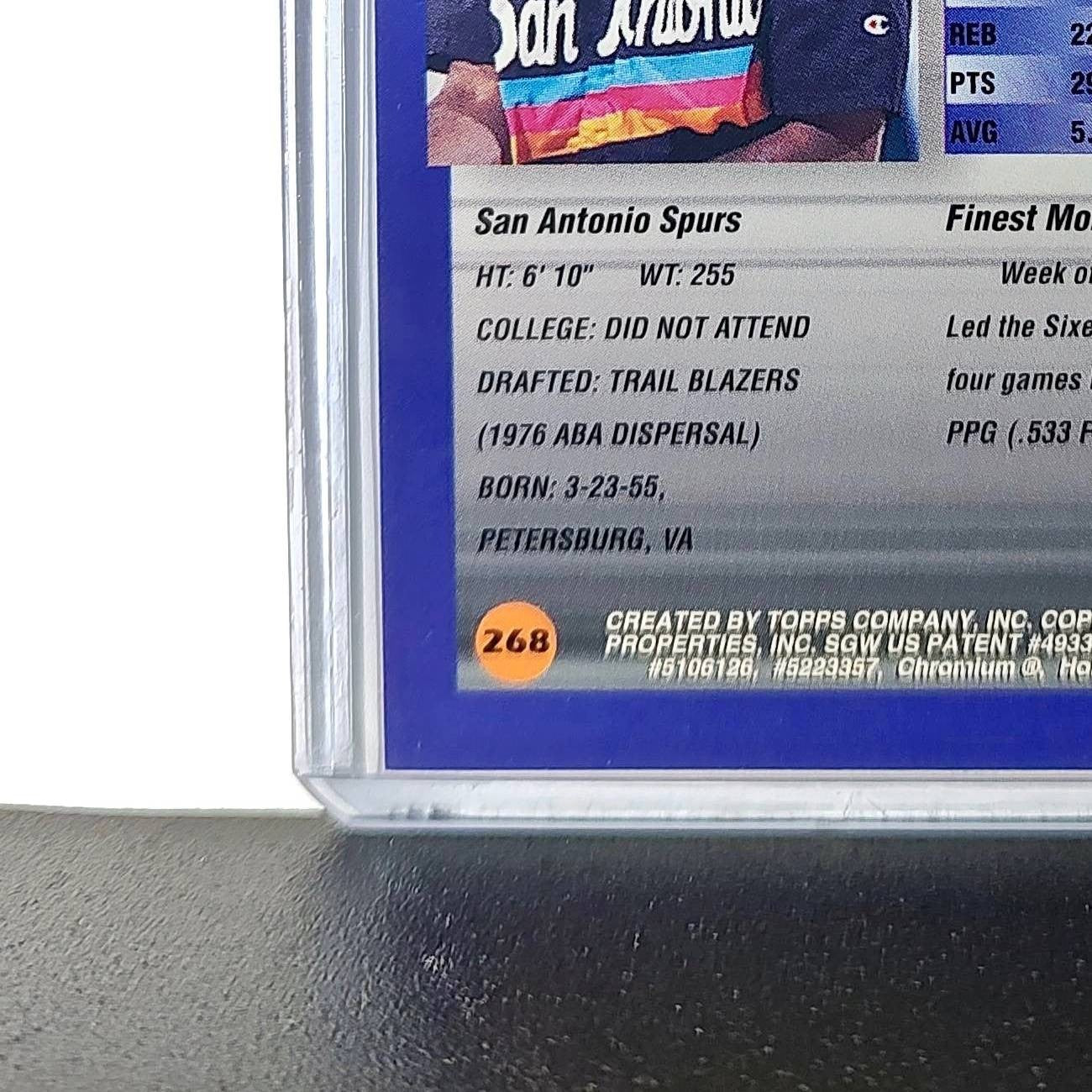 Moses Malone 1994-95 Topps Finest #268 Basketball Card