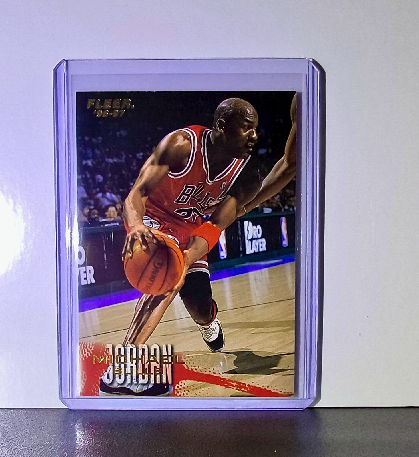 Michael Jordan 1996-97 Fleer #13 Basketball Card Chicago Bulls