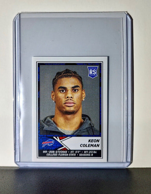 Keon Coleman 2024 Panini NFL Sticker #45 Rookie Buffalo Bills