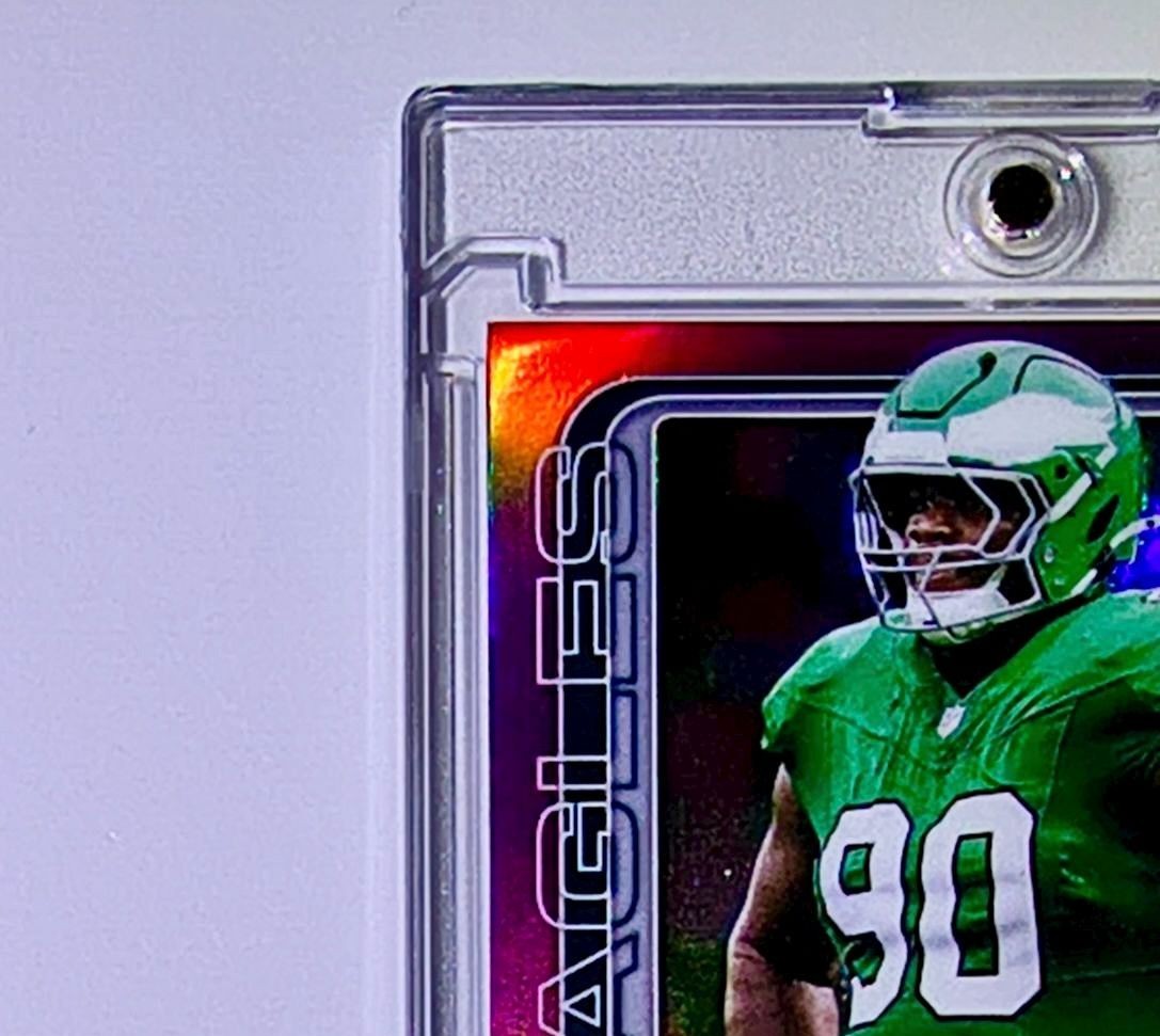 Jordan Davis 2025 NFL Topps Chrome #249 Pink Refractor Card 078/250 Eagles