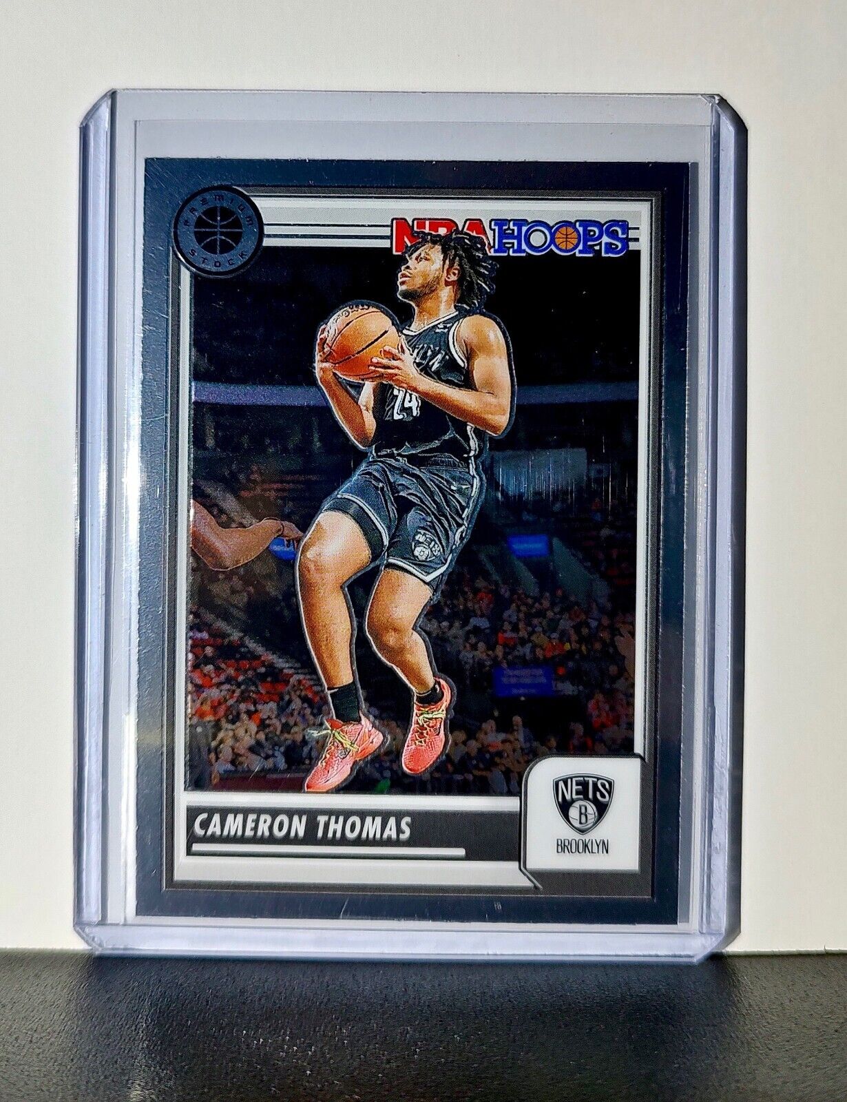 Cameron Thomas 2023-24 Panini Premium Stock NBA Hoops #130 Card Brooklyn Nets