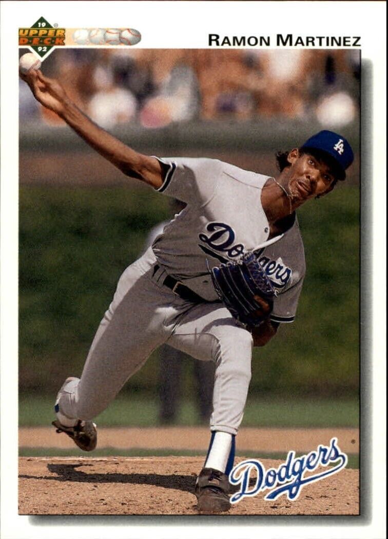 Ramon Martinez 1992 Upper Deck MLB #346 Baseball Card Los Angeles Dodgers