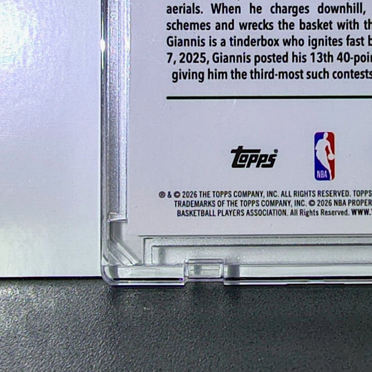 Giannis Antetokounmpo 2025-26 NBA Topps Chrome Update #7 Refractor Card Bucks