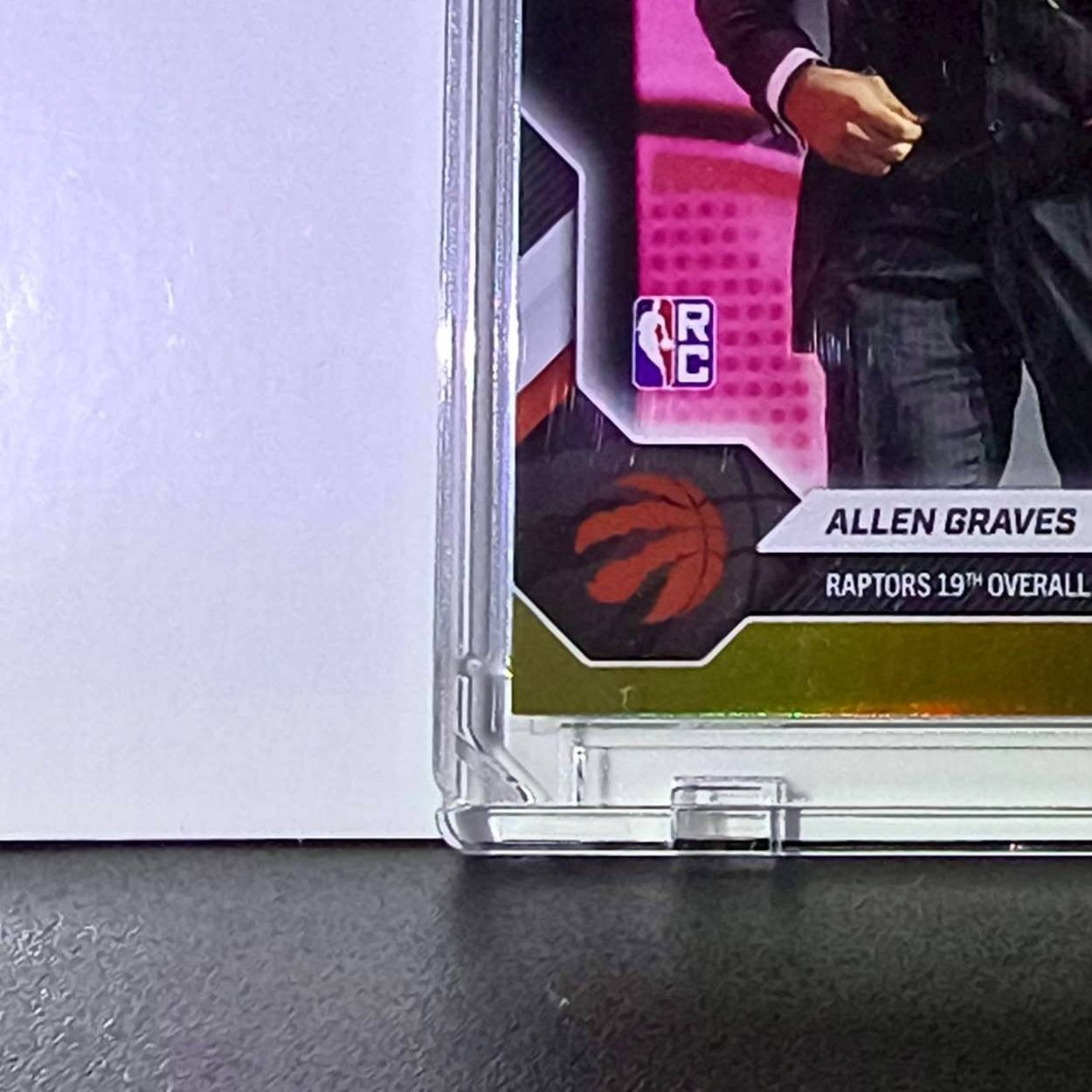 Allen Graves Rookie 2026-27 Topps NBA Draft #AGRA Gold Foil 13/50 Card Raptors