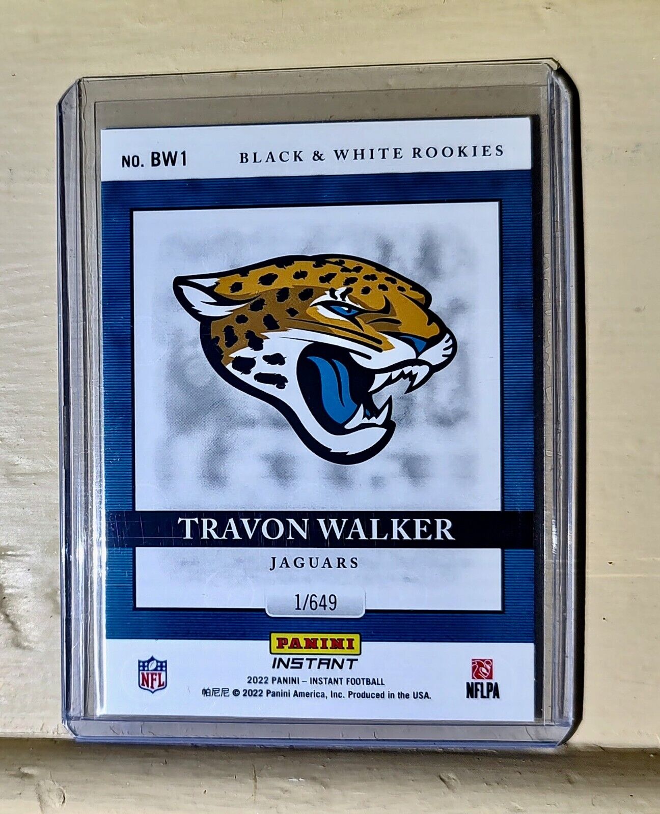 Travon Walker 2022 Panini NFL Black & White Rookies #1 Football Card 1 of 649