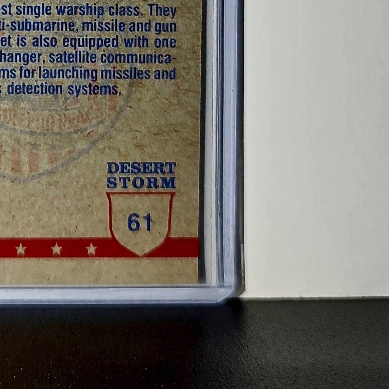 USS Ouellet (Frigate) 1991 Topps Desert Storm #61 Card