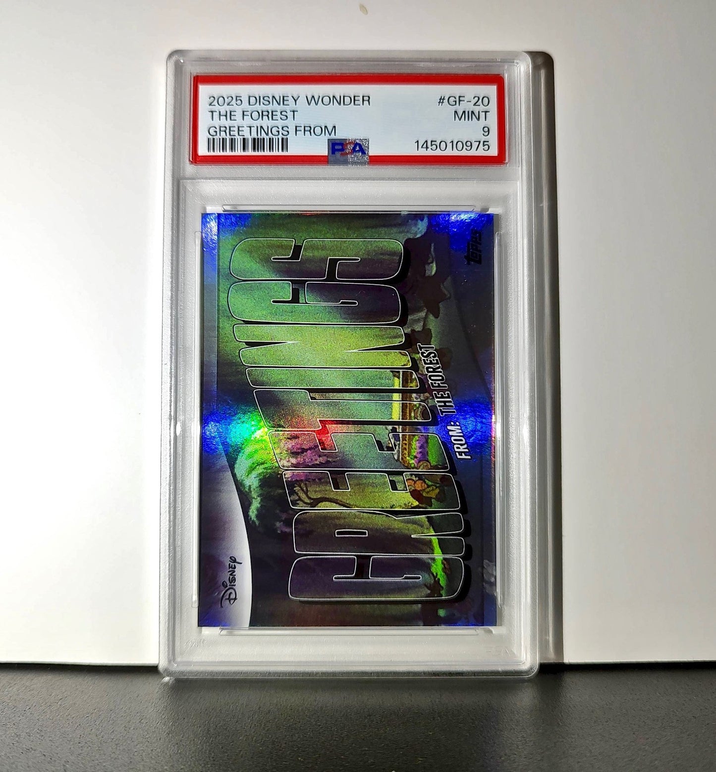 The Forest 2025 Topps Disney #GF-20 Snow White and the Seven Dwarfs PSA 9