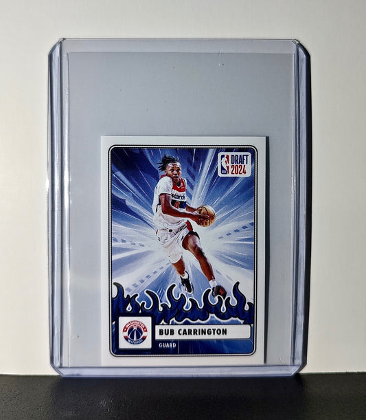 Bub Carrington Rookie Draft 2024-25 Panini NBA #92 Sticker Washington Wizards