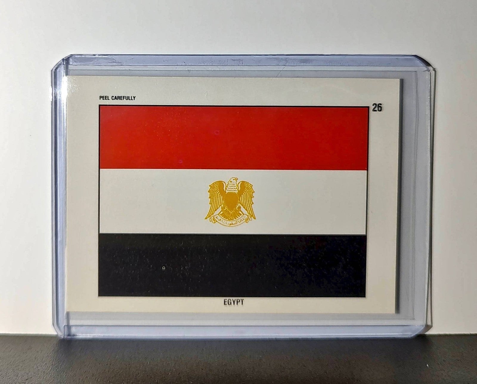 Egypt Flag 1991 Topps Desert Storm #26 Sticker Card